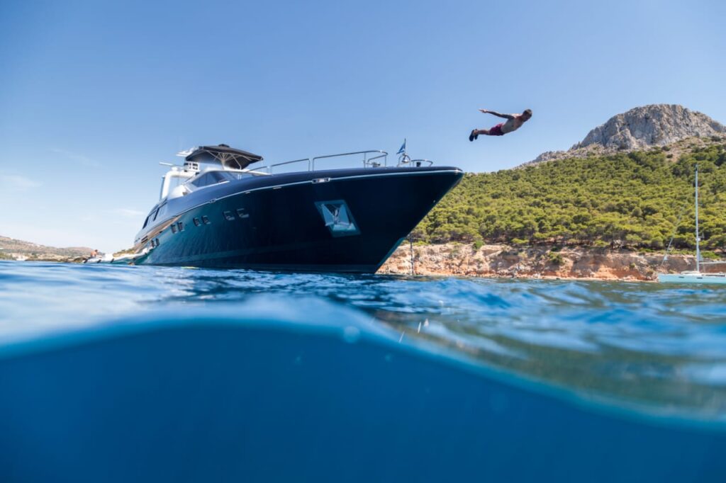 Aquarella yacht - blue yachting - rent luxury yacht mykonos